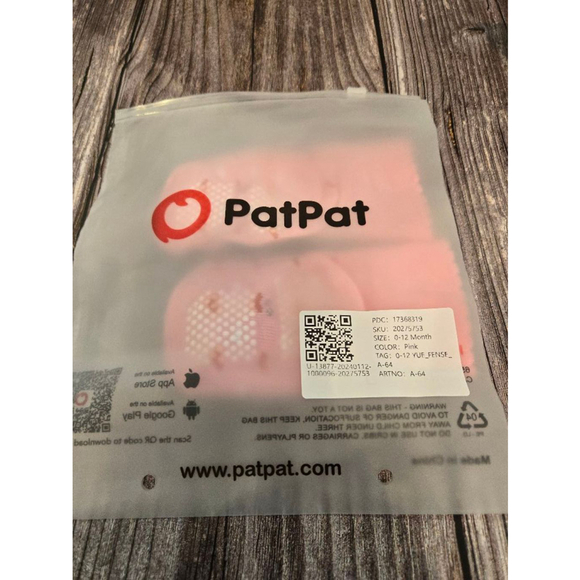 PatPat Pink Bunny Baby Socks 0-12 Months - Picture 4 of 4